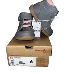 See Kai Run Kids Gray and Pink Shoes